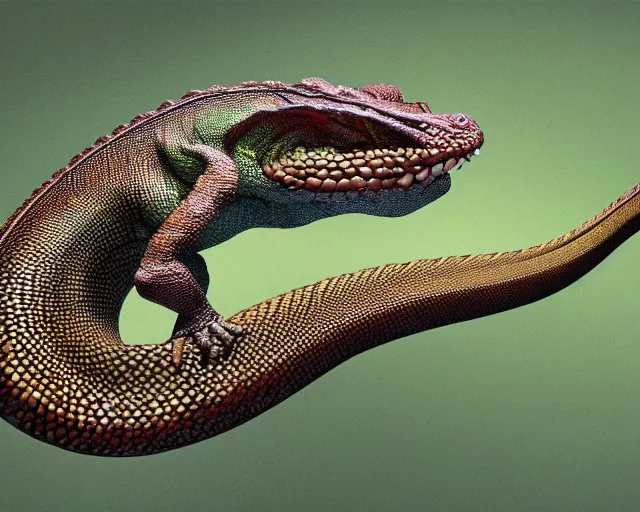 Image similar to langford's basilisk, art by national geographic,, nature show, 4 k