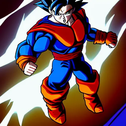 Goku Super Saiyan blue Capmarvel - Illustrations ART street