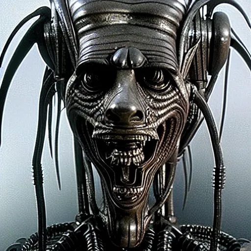 Image similar to film still of saul goodman in aliens, by h. r. giger, very detailed, realistic