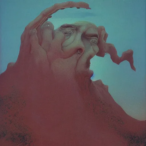 Prompt: russia, painted by zdzisław beksinski