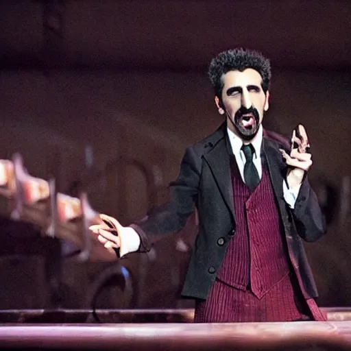 Image similar to serj tankian singing in the opera,