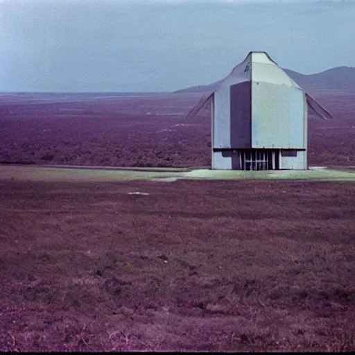 Image similar to abandoned!!!!!! cold war radar installation, autochrome