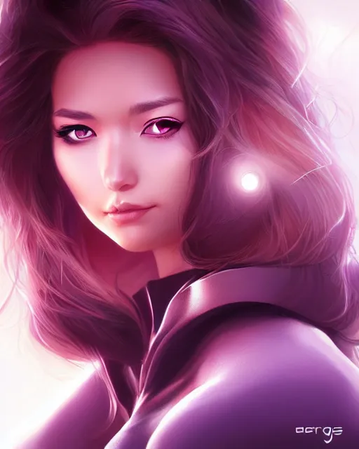 Prompt: The universe in her eyes, by artgerm, artstation