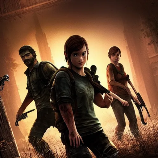 Image similar to last of us movie poster