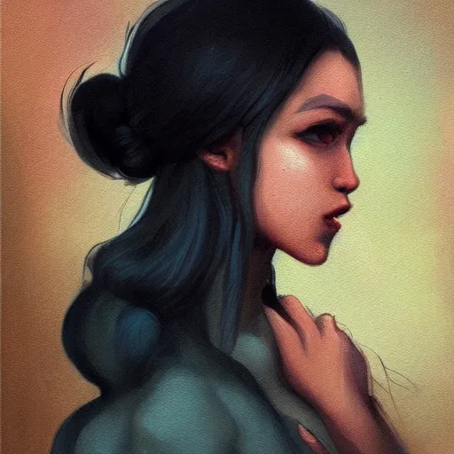 Image similar to a painting in the style of jean - baptiste jacques augustin and in the style of ross tran.