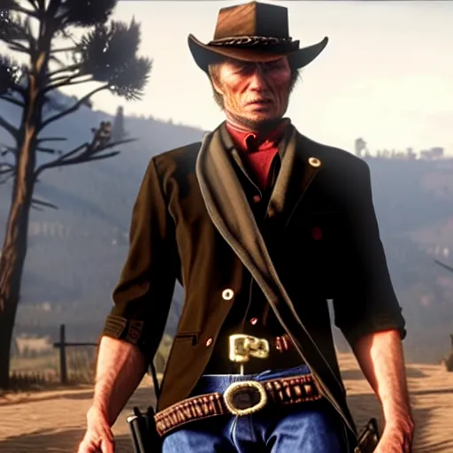 Image similar to clint eastwood in red dead redemption 2