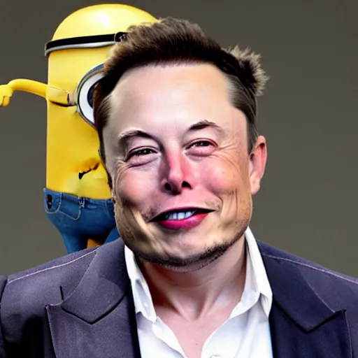 Prompt: elon musk reincarnated as a minion