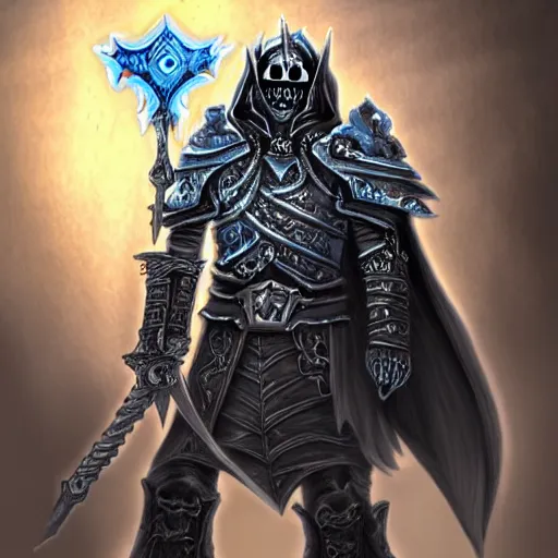 Image similar to the lich king artwork by mendoza eddie