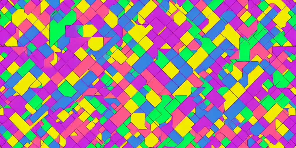 Prompt: 3 5 mm photo of escher style seamless pattern of very large colorful cubes