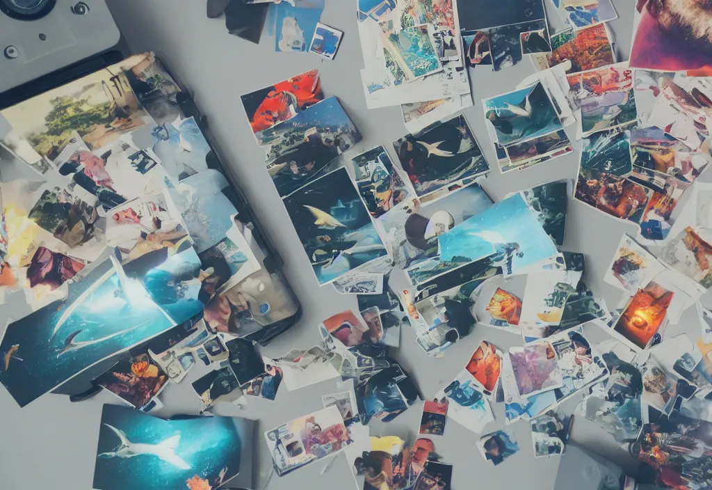 Image similar to 3 d ✈ popping out of curved movie screen, fishes floating in bedroom, volumetric lighting, sleeping, pair of keycards on table, bokeh, creterion collection, shot on 7 0 mm, instax