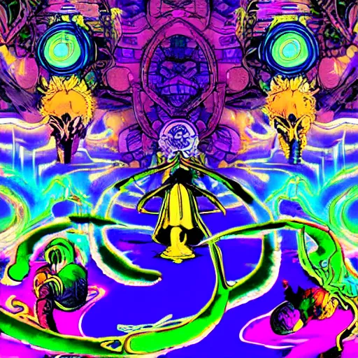 Image similar to Chronotrigger Zeal, psychedelic