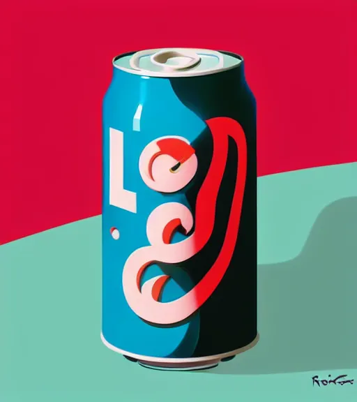 Prompt: icon stylized minimalist soda can, loftis, cory behance hd by jesper ejsing, by rhads, makoto shinkai and lois van baarle, ilya kuvshinov, rossdraws global illumination