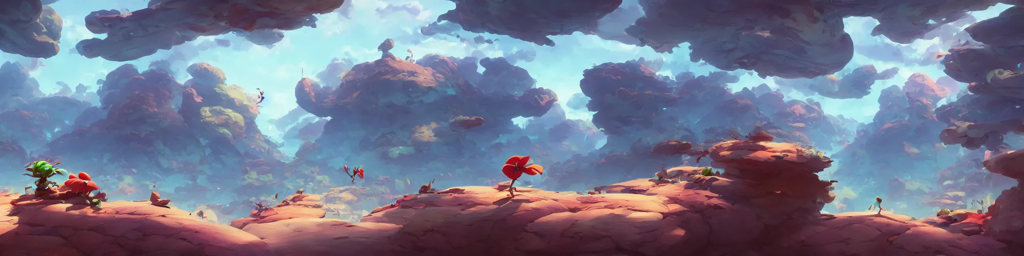 Image similar to 3 6 0 panoramic dynamics matte painting acrylic blur oil wonderland yoshi kurbi dofus, hight contrast,, behance hd by jesper ejsing, by rhads, makoto shinkai and lois van baarle, ilya kuvshinov, rossdraws global illumination