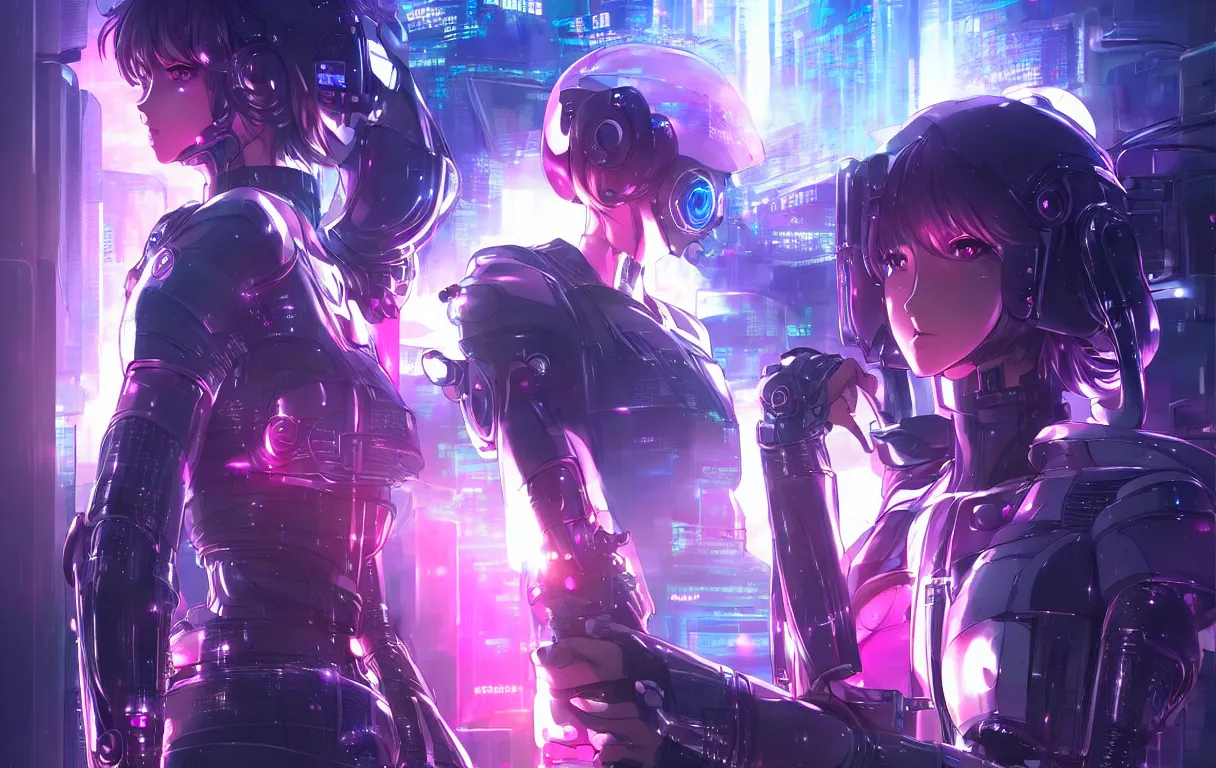 Image similar to portrait anime visual futuristic female cyber police, on cyberpunk neon light tokyo rooftop, ssci - fi and fantasy, intricate and very beautiful, human structure, concept art, sharp focus, anime by rossdraws and magali villeneuve and luxearte and liya nikorov, frostine engine