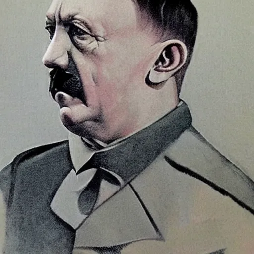 Image similar to a very detailed portrait of hitler in african clothes