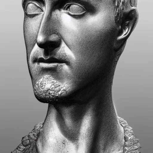 Image similar to a statue of edward norton's head but it's the shape of an egg with eggshell texture, just the face, strong eggshell texture, highly detailed, dramatic lighting, concept art by caravaggio and greg rutkowski and artgerm