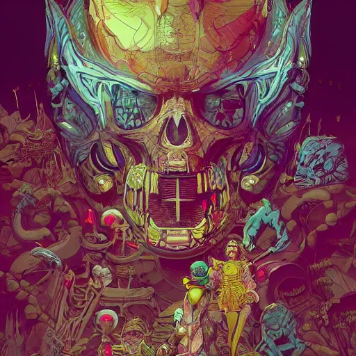 Prompt: modern, gnoll, highly detailed vfx scene, global illumination, by james jean and moebius!! and artgerm and liam brazier and victo ngai and tristan eaton. detailed, vector art, digital illustration, concept art, dia de los muertos,, hdr
