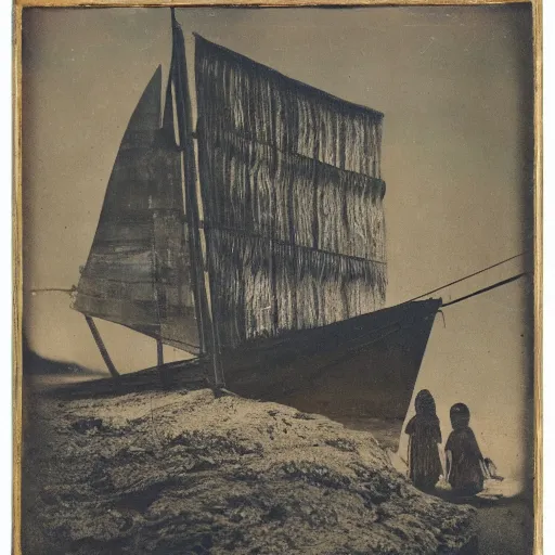 Image similar to A three color offset photography of single ((ethnographic )) object on display, anthropology of wonder, surrealism, exotic artifacts, colonial expedition, exhibition, 1900s style