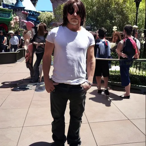 Image similar to norman reedus at disneyland