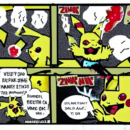 Image similar to zombie pikachu