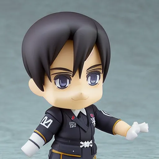 Prompt: adolf hitler, an anime nendoroid of hitler, figurine, detailed product photo