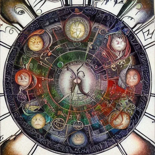 Image similar to detailed and sharp virgo artistic zodiac artwork, mystic style, detailed, 8 k, detailed, symmetrical, by brian froud