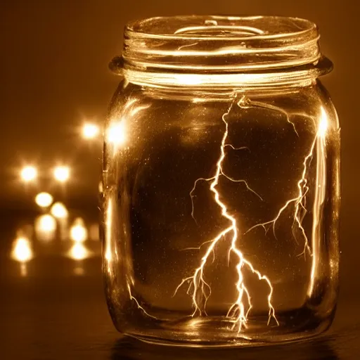 Image similar to lightning in a jar