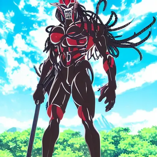 Image similar to anime key visual of the predator