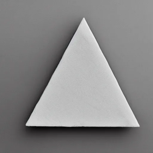 Prompt: the perfect triangle black on white