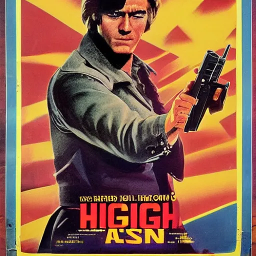 Image similar to movie poster for a 7 0 s s action film where the main character is a cat holding a gun, high detail portraits