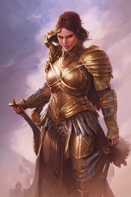 Image similar to amazon valkyrie athena, d & d, fantasy, portrait, highly detailed, headshot, digital painting, trending on artstation, concept art, sharp focus, illustration, art by artgerm and greg rutkowski and magali villeneuve