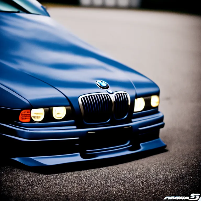 Prompt: close-up-photo BMW E36 illegal meet, cambered wheels, Saitama prefecture, misty midnight, cinematic color, photorealistic, high detailed deep dish wheels, highly detailed, custom headlights, subtle neon underlighting