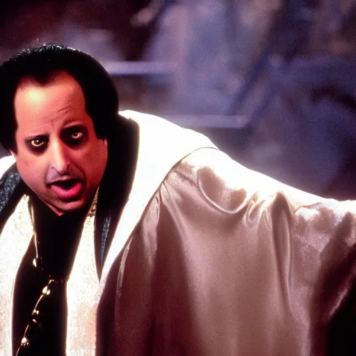 Prompt: jon lovitz as the prince of darkness in the movie legend, photography