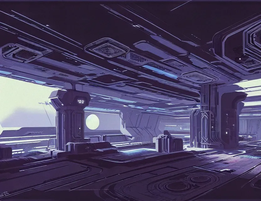 Image similar to concept art of an abandoned base on europa, by syd mead, cyberpunk, ancient, intricate details, cinematic, epic