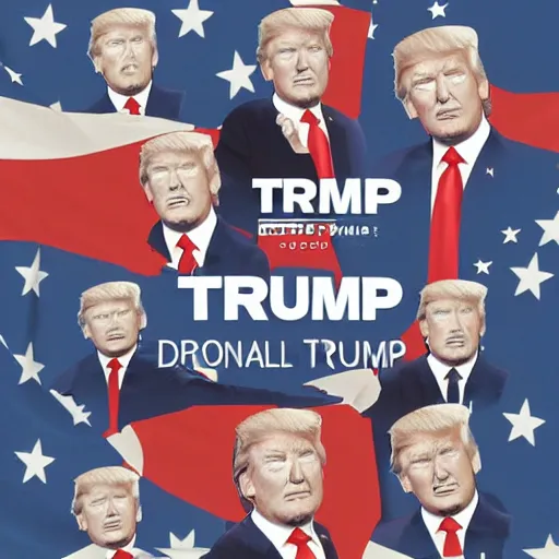 Prompt: Donald trump's album cover