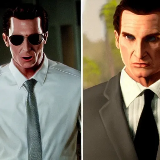 Image similar to Patrick Bateman as GTA-V character