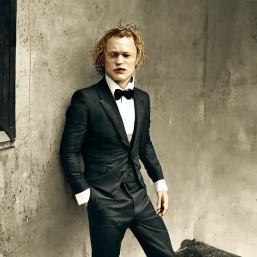 Image similar to heath ledger photographed by steven klein