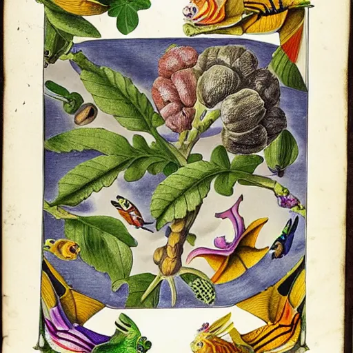 Prompt: tabletop game, by maria sibylla merian