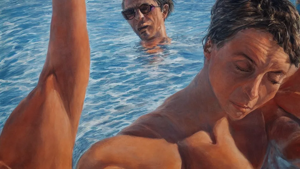 Prompt: self - portrait by eric zener