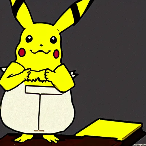 Prompt: a uranium pikachu