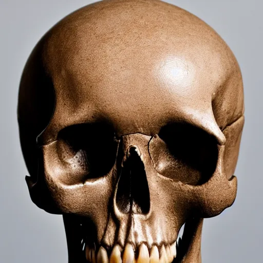 Image similar to A photo of a skull of an Alien, strange object, Alien skull, alien, professional photograph, studio lighting, highly detailed