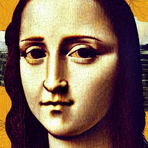 Image similar to monalisa in the style of emma watson