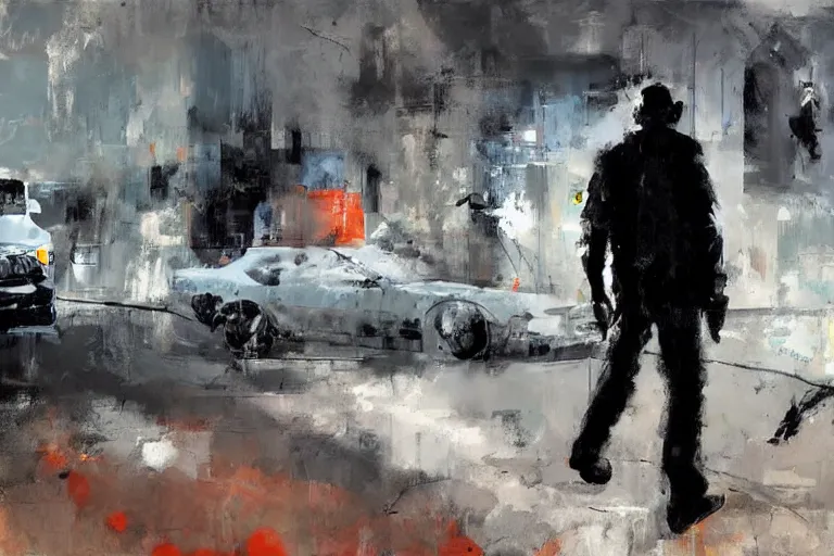 Prompt: artwork by adrian ghenie