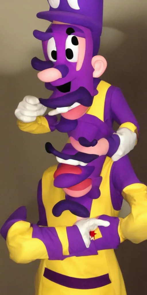 Image similar to waluigi as a real person