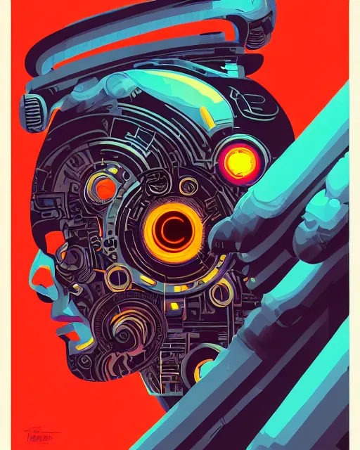 Prompt: robot cyborg head, portrait, artificial consciousness, delirium, chaotic storm of twisting liquid smoke, by tom whalen, dan mumford, liam brazier, peter mohrbacher, anato finnstark, swirling fluid smokey enigma, radiant light