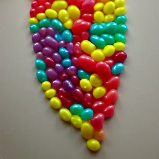 Prompt: dna spiral!!!! made of jelly beans