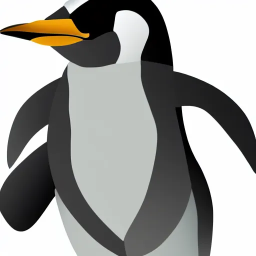 Image similar to realistic penguin professional vector graphic two color