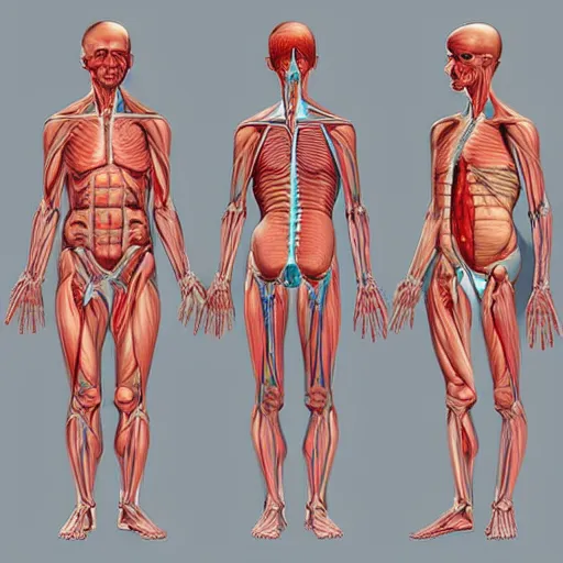 Prompt: human anatomy reference sheet,