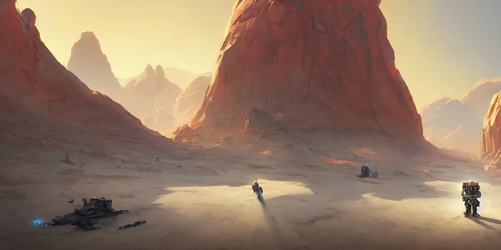 Prompt: A digital painting of Homeworld: Deserts of Kharak, by Stanley Artgerm Lau, frank frazetta, Rossdraws, James Jean, gerald brom, Andrei Riabovitchev, Marc Simonetti, and Sakimichan, trending on artstation, SFW version