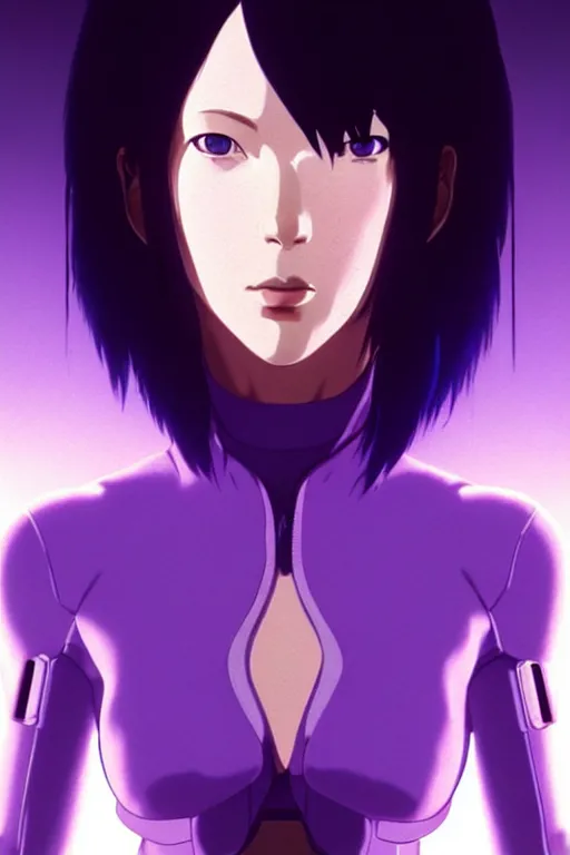 Prompt: a film still portrait of a motoko kusanagi ghost in the shell, finely detailed features : : gits sac 2 0 4 5 by pixar : : by ilya kuvshinov, rossdraws, artgerm, sola digital arts, octane render, production i. g, volumetric lighting, anti aliasing, raytracing : :